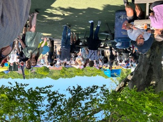 a crowd of people